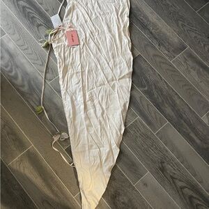 Cult Gaia Asymmetrical Cream Skirt